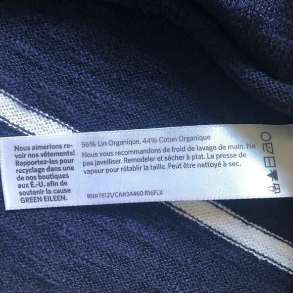 Eileen Fisher organic linen cotton blend top - Picture 7 of 11